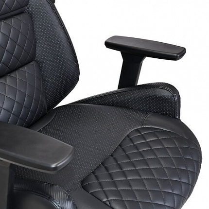 Кресло BRABIX PREMIUM "Tokyo EX-595", регулируемый подголовник, рециклированная кожа, черное, 532975