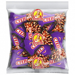 Конфеты шоколадные СЛАВЯНКА "Степ Mix", с изюмом, арахисом и карамелью, 1000 г, пакет, 40685