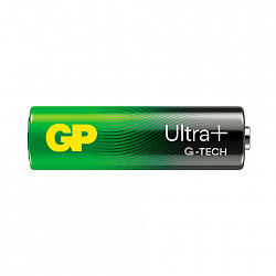 Батарейки КОМПЛЕКТ 4 шт., GP Ultra Plus G-Tech, AA (LR6), алкалиновые, пальчиковые, 15AUPA21-2CRSB4