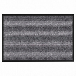 Коврик придверный 40х60 см, СЕРЫЙ, влаго-грязезащитный, 450 г/м2, ребристый, PRIMILA (ПРИМИЛА) EXTRA, 701022