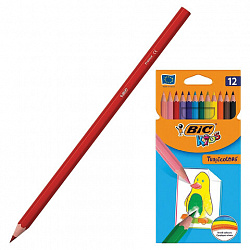 Карандаши цветные BIC "Tropicolors", 12 цветов, шестигранные, 83256610