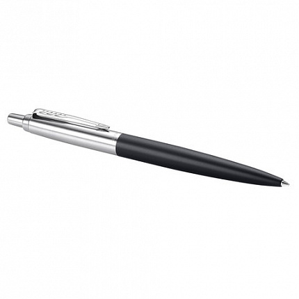 Ручка шариковая PARKER "Jotter XL", УТОЛЩЕННЫЙ корпус, черный матовый лак, детали из нержавеющей стали, синяя, 2068358