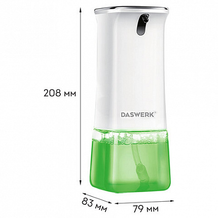 Сенсорный бесконтактный дозатор для жидкого МЫЛА-ПЕНЫ, 350 мл, DASWERK (ДАСВЕРК), 607844