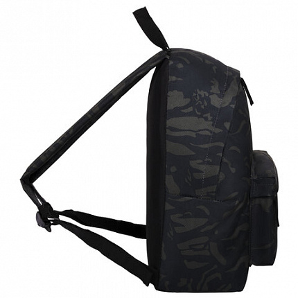 Рюкзак BRAUBERG СИТИ-ФОРМАТ универсальный, "Black camouflage", черный, 41х32х14 см, 225367