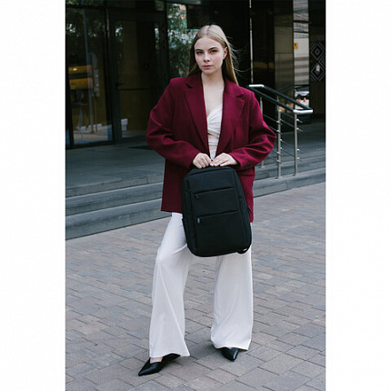 Рюкзак HEIKKI ACCORDANCE (ХЕЙКИ) универсальный, отделение для ноутбука, черный, 41х30x12 см, 273901