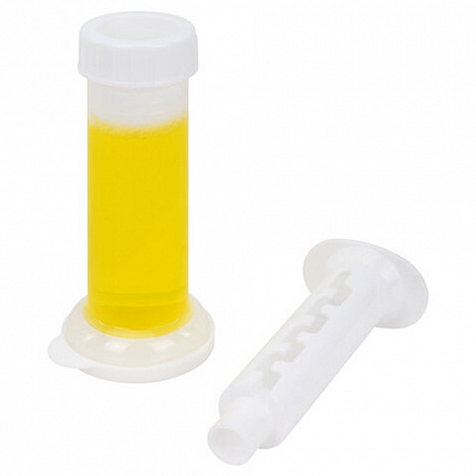 Диски гелевые, освежитель и очиститель для унитаза / писсуара, 8 дисков 44 г, LAIMA, "Лимон", шприц, 609795