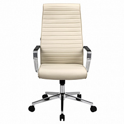 Кресло BRABIX PREMIUM "Solo EX-730", алюминий, хром, экокожа, бежевое, 532937