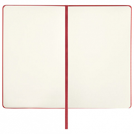 Скетчбук, слоновая кость 140 г/м2 130х210 мм, 80 л., КОЖЗАМ, резинка, BRAUBERG ART CLASSIC, красный, 113193