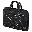 Сумка портфель HEIKKI STYLE (ХЕЙКИ) с отделением для ноутбука 13-14", 3 кармана, черная, 26х36х3 см, 272606