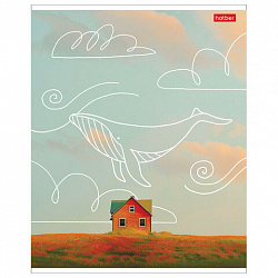 Тетрадь обложка пластик, А5, 48 л., скоба, клетка, HATBER, "Во сне и наяву" (микс), 087648, 48Т5В1пл