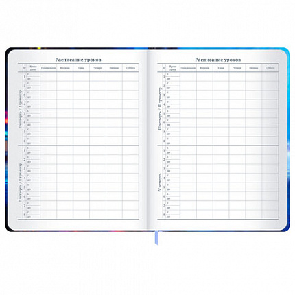 Дневник 1-11 класс 48 л., твердый, BRAUBERG, матовая ламинация, резинка, закладка-ляссе, с подсказом, "Футбол", 107235
