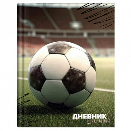 Дневник 1-4 класс 48л, твердый, ЮНЛАНДИЯ, глянцевая ламинация, с подсказом, Футбол, 107583