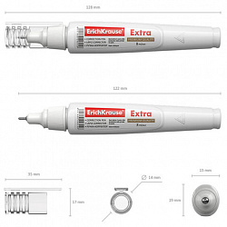 Ручка-корректор ERICH KRAUSE "Extra", 8 мл, металлический наконечник, 24815