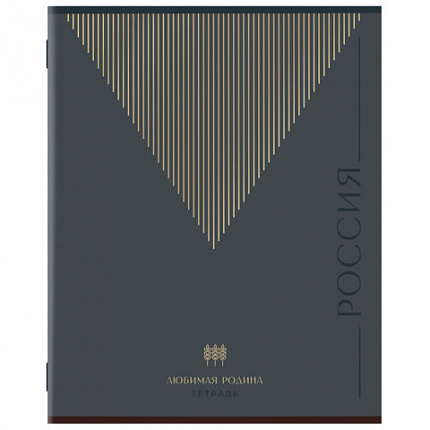 Тетрадь А5, 48 л., STAFF, скоба, клетка, офсет №2 ЭКОНОМ, обложка картон, ТЕМНАЯ, 405625