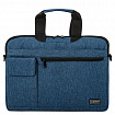 Сумка портфель HEIKKI NOVATION (ХЕЙКИ) с отделением для ноутбука 13-14", багажная лента, синяя, 28х38х3 см, 272593
