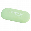 Ластик BRAUBERG "PASTEL OVAL", 50х23х10 мм, цвета ассорти, овальный, 274023