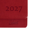 Планинг датированный 2027 305х140мм GALANT Ritter, под кожу, красный, 118207