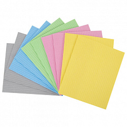 Салфетки губчатые для уборки кухни 15х18 см, ЦЕЛЛЮЛОЗНЫЕ, КОМПЛЕКТ 10 шт., цветные, LAIMA, 700269