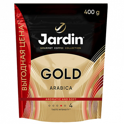 Кофе растворимый JARDIN "Gold" 400 г, сублимированный, ш/к 18732, 1873-08