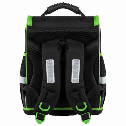 Ранец ЮНЛАНДИЯ WISE, 1 отделение, 3 кармана, устойчивое дно, "Crusher", 37x29х15 см, 271399