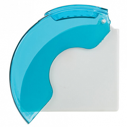 Диспенсер для бытовой туалетной бумаги LAIMA, тонированный голубой, 605043