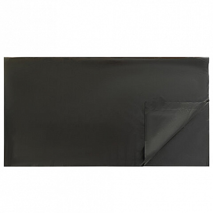 Мешки для мусора 200 л, черные, в пачке 50 штук, прочные, ПВД 37 мкм, 90х130 см, 608328