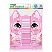 Подставка для книг и учебников большая фигурная BRAUBERG KIDS "Kitty", регулируемый наклон, металл, 238059