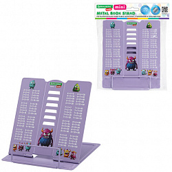 Подставка для книг и учебников BRAUBERG KIDS mini "Monsters" с таблицей умножения, регулируемый угол наклона, металлическая, 238976
