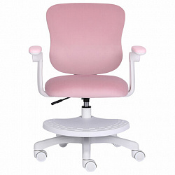 Кресло детское с подставкой для ног BRABIX "Sky MG-206", велюр, розовое, 533154