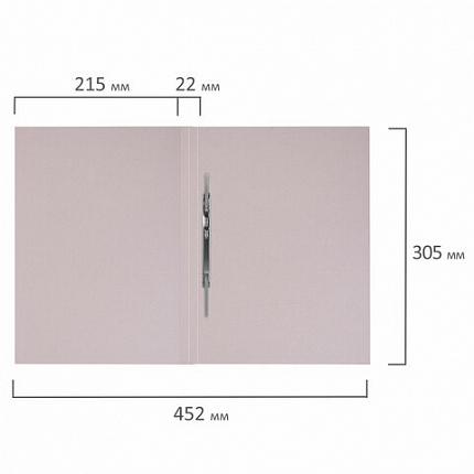 Скоросшиватель картонный мелованный BRAUBERG, гарантированная плотность 360 г/м2, зеленый, до 200 листов, 121519