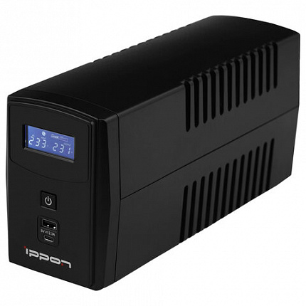 Источник бесперебойного питания IPPON Back Power Pro II Euro 850, 850ВА (480Вт), LCD, 2 евророзетки, 1005575