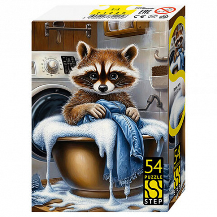 Пазл картонный 54 элемента, Время уюта, АССОРТИ, поле 18х13 см, STEP PUZZLE