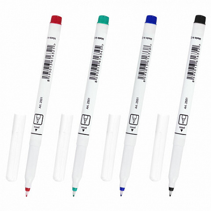 Ручки капиллярные (линеры) 4 ЦВЕТА CENTROPEN "Handwriter", корпус тонкий, линия письма 0,5 мм, 2551/4, 2 2551 0403