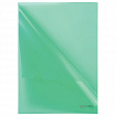 Папка-уголок жесткая BRAUBERG, зеленая, 0,15 мм, 221639
