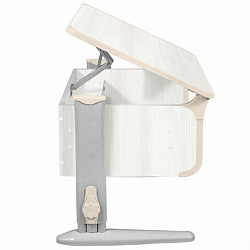 Стол-парта регулируемый "ДЭМИ" СУТ.43, 1000х550х530-815 мм, серый каркас, пластик бежевый, рамух белый (КОМПЛЕКТ)