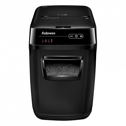 Уничтожитель (шредер) FELLOWES AUTOMAX 200C, 4 уровень секретности, фрагменты 4х38 мм, 200 листов, корзина 32 литра, FS-465, FS-46536