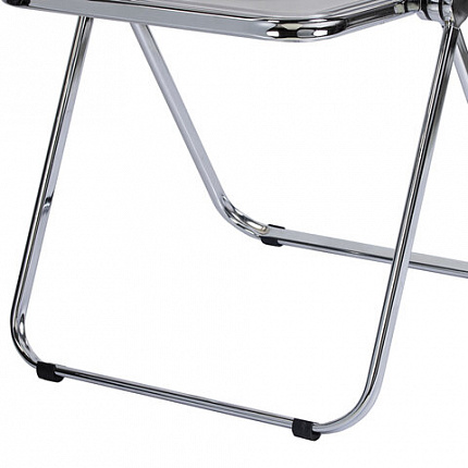 Стул складной прозрачный тонированный BRABIX "Glam CF-020", хромированный каркас, пластик, 533247