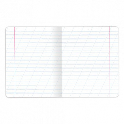 Тетрадь 12 л. ЮНЛАНДИЯ КЛАССИЧЕСКАЯ, косая линия, обложка картон, АССОРТИ 5 видов.105649