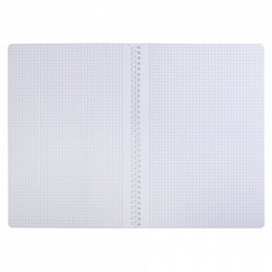 Тетрадь А4 96 л., HATBER, гребень, клетка, матовая ламинация, 3D-фольга, "Цветочные сны" (микс), 088814, 96Т4лофВ1гр