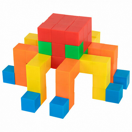 Магнитный конструктор MAGNETIC CUBES "КУБИЧЕСКИЙ", 48 магнитных кубиков, BRAUBERG KIDS, 665723