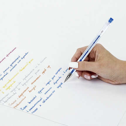 Ручки гелевые БЛЕСТКИ BRAUBERG "EXTRA", НАБОР 12 ЦВЕТОВ, узел 0,7 мм, линия 0,5 мм, 143909