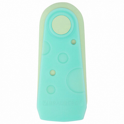 Ластик BRAUBERG "ULTRA PASTEL", 57х24х15 мм, пастельные цвета ассорти, бирюзовый пластиковый держатель, 272688