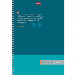 Тетрадь А4, 80 л., HATBER, гребень, линия, обложка картон, "Ассорти" (микс в спайке), 066144, 80Т4В2гр