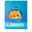 Дневник 1-11 класс 48 л., твердый, BRAUBERG, матовая ламинация, резинка, закладка-ляссе, с подсказом, "Котик", 107239