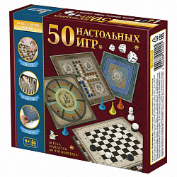 Игра настольная "50 игр для всей семьи", АССОРТИ, 10 КОР