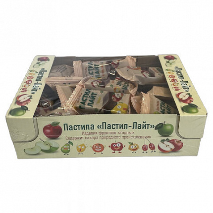 Пастила фруктовая Пастил-Лайт, ассорти вкусов, без добавления сахара, для детского питания, 500 г, УТ-00003119