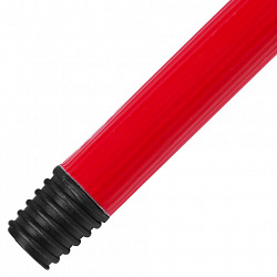 Черенок рукоятка для инвентаря 120 см, еврорезьба, металлопластик 0,3 мм, красный, BOOMHOUSE (БУМХАУС) STANDART, 702231