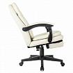 Кресло офисное CH-868N-BF, синхромеханизм, подставка для ног, экокожа, бежевое, 2018357