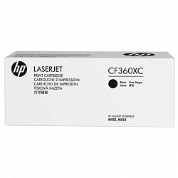 Картридж лазерный HP (CF360X) LaserJet Pro M552/M553, №508X, черный, оригинальный, ресурс 12500 страниц