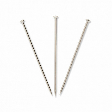 Булавки универсальные BRAUBERG, 24 мм, 500 штук, в картонной коробке, 220562